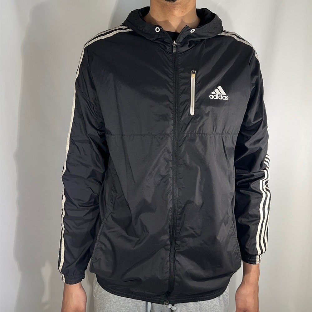 Men’s XXL Adidas Black Windbreaker